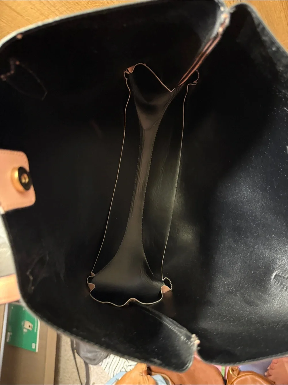 kate spade Pink and Black Leather Tote